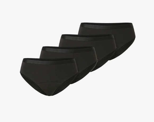 Schiesser 4 PACK - Menstruatie-ondergoed - schwarz